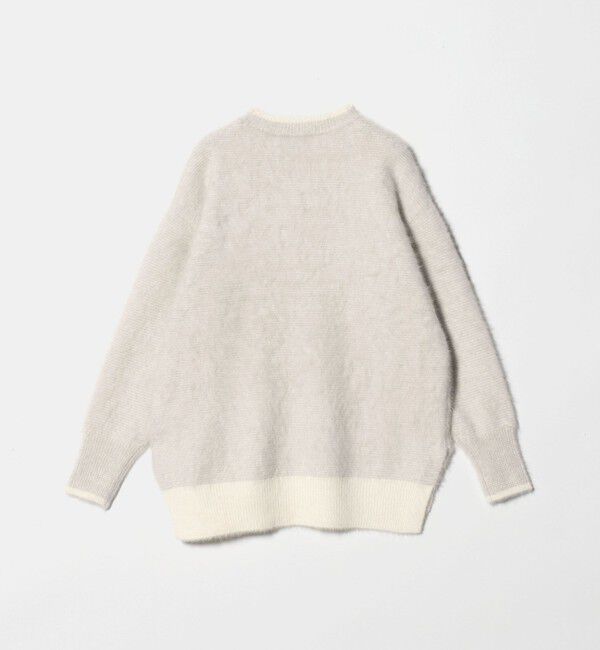 UNITED ARROWS「フォックスカシミヤ バイカラー クルーネックニット」|ニット・セーター|