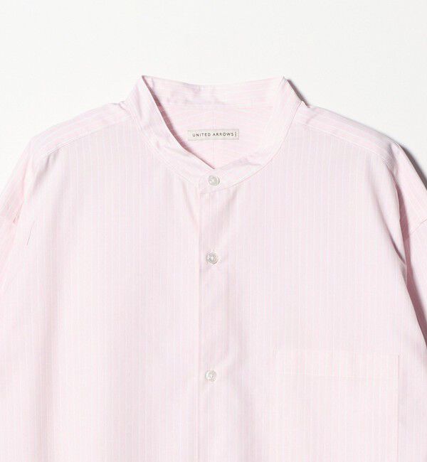 UNITED ARROWS「カリビアーナミルズ ポプリン バンドカラーシャツ」|シャツ・ブラウス|