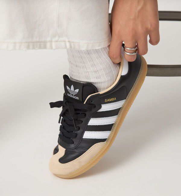 国内EXCLUSIVE】＜adidas Originals＞SAMBA OG ブラック スニーカー
