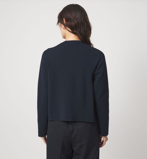 UNITED ARROWS green label relaxing「フロント フリル ニット カーディガン」|カーディガン|