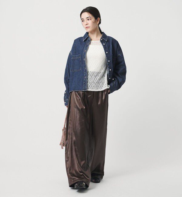 BEAUTY&YOUTH UNITED ARROWS「【WEB限定】ショート デニムシャツ」|シャツ・ブラウス|