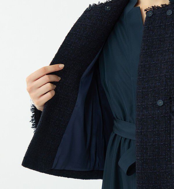 ラメミックスツイード セミダブルクルージャケット（Ballsey）｜ルミネ