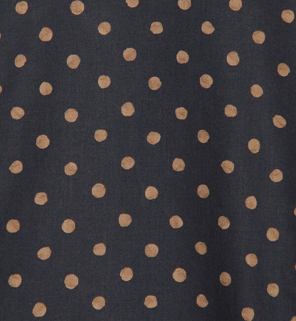 SOULEIADO「コットンボイルプリント バイカラーAラインブラウス」|シャツ・ブラウス|