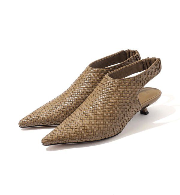 TOMORROWLAND GOODS「 JVAM GAEL レザーメッシュサンダル」|パンプス|53 グリーン