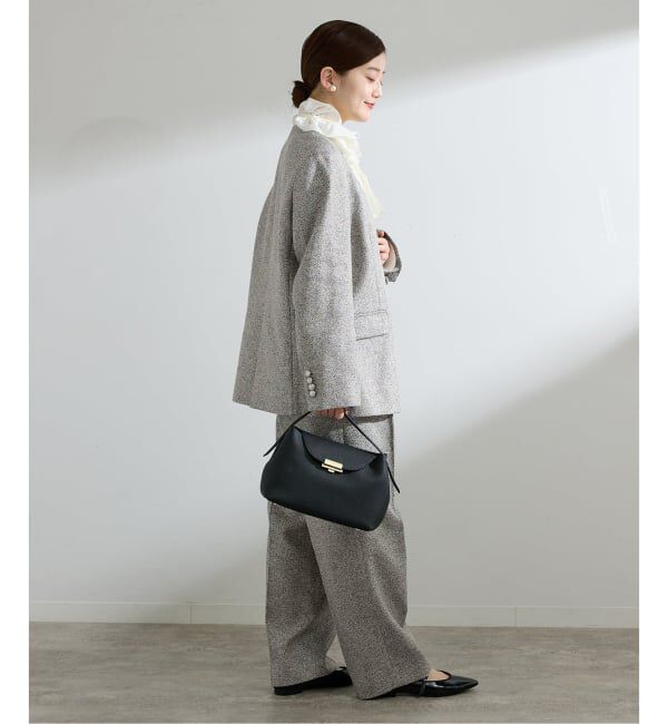 IENA「&NAVY ツイーディーパンツ」|スラックス|