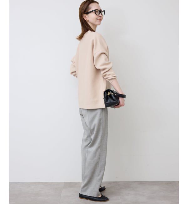 SLOBE IENA「《セットアップ対応可/追加》コットンダブルフェイスプルオーバー」|ニット・セーター|