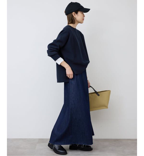 SLOBE IENA「《セットアップ対応可/追加》コットンダブルフェイスプルオーバー」|ニット・セーター|