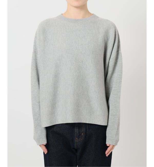 SLOBE IENA「《セットアップ対応可/追加》コットンダブルフェイスプルオーバー」|ニット・セーター|