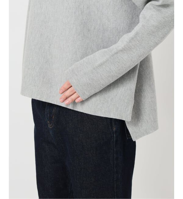 SLOBE IENA「《セットアップ対応可/追加》コットンダブルフェイスプルオーバー」|ニット・セーター|