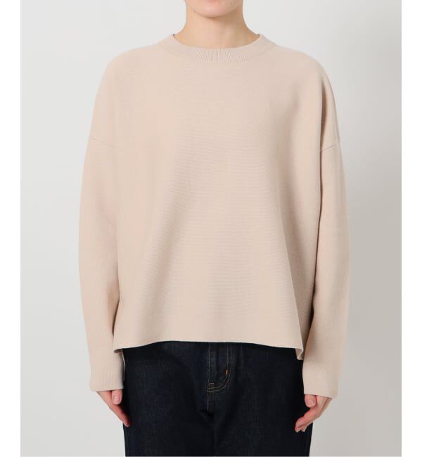 SLOBE IENA「《セットアップ対応可/追加》コットンダブルフェイスプルオーバー」|ニット・セーター|