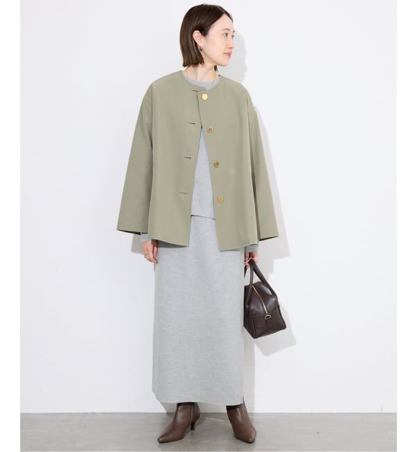 SLOBE IENA「《セットアップ対応可/追加》コットンダブルフェイスプルオーバー」|ニット・セーター|