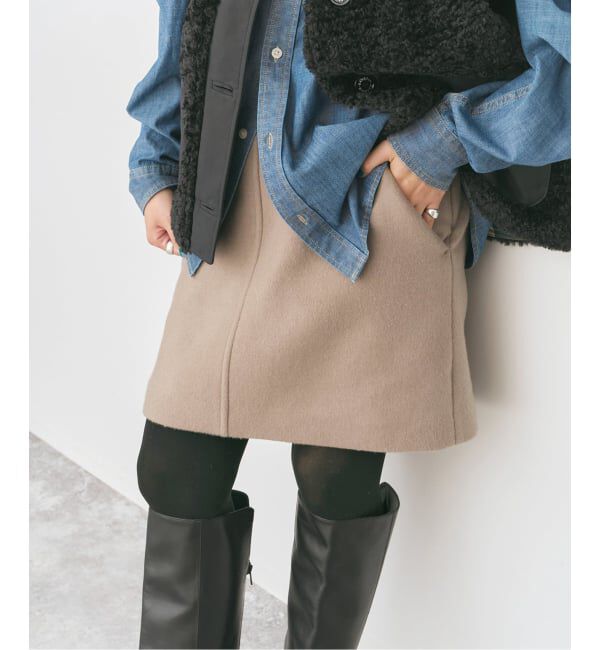 追加》メルトンAラインミニスカート（Spick and Span）｜ルミネの