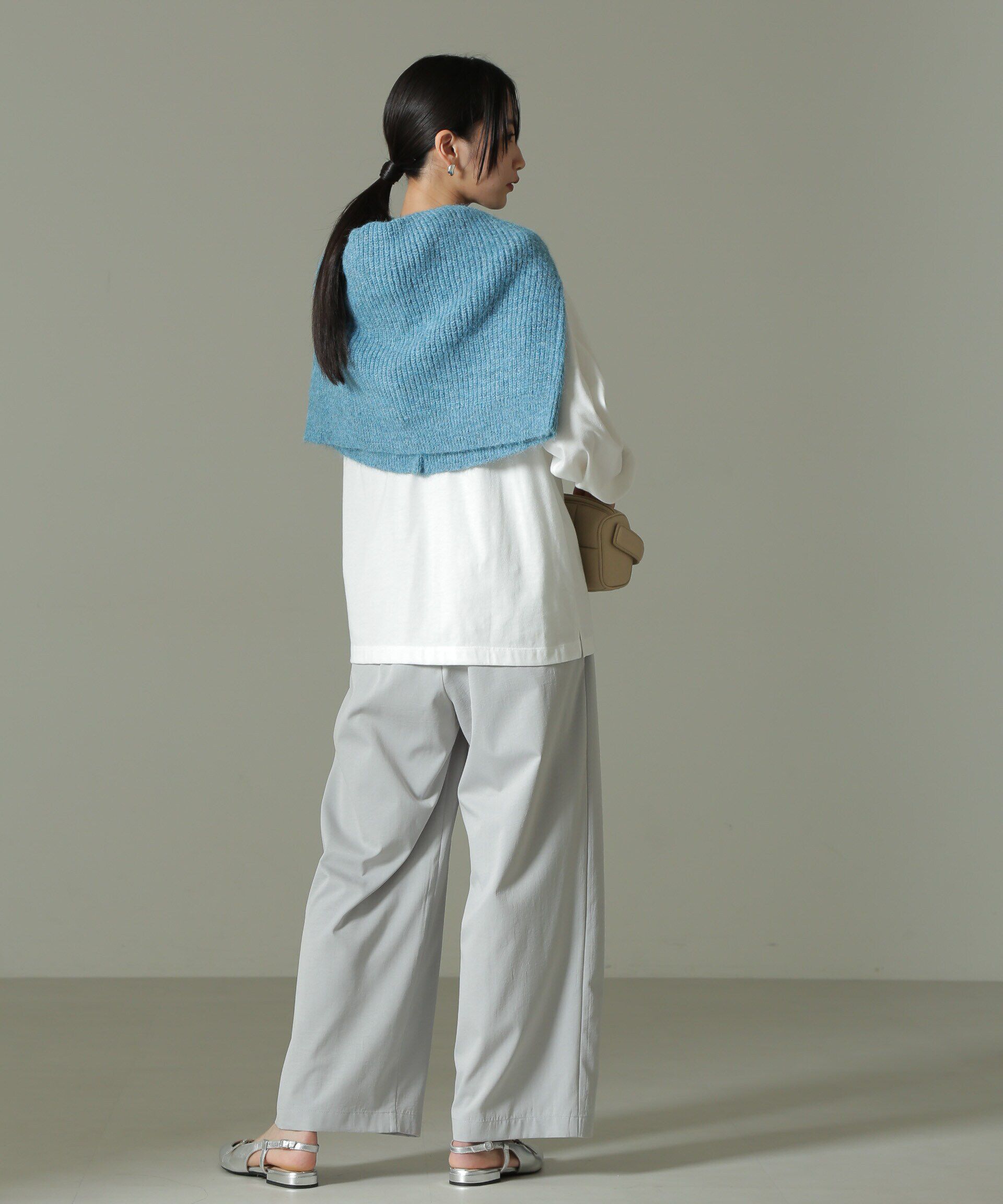 nano･universe「ツータックワイドパンツ」|チノ|