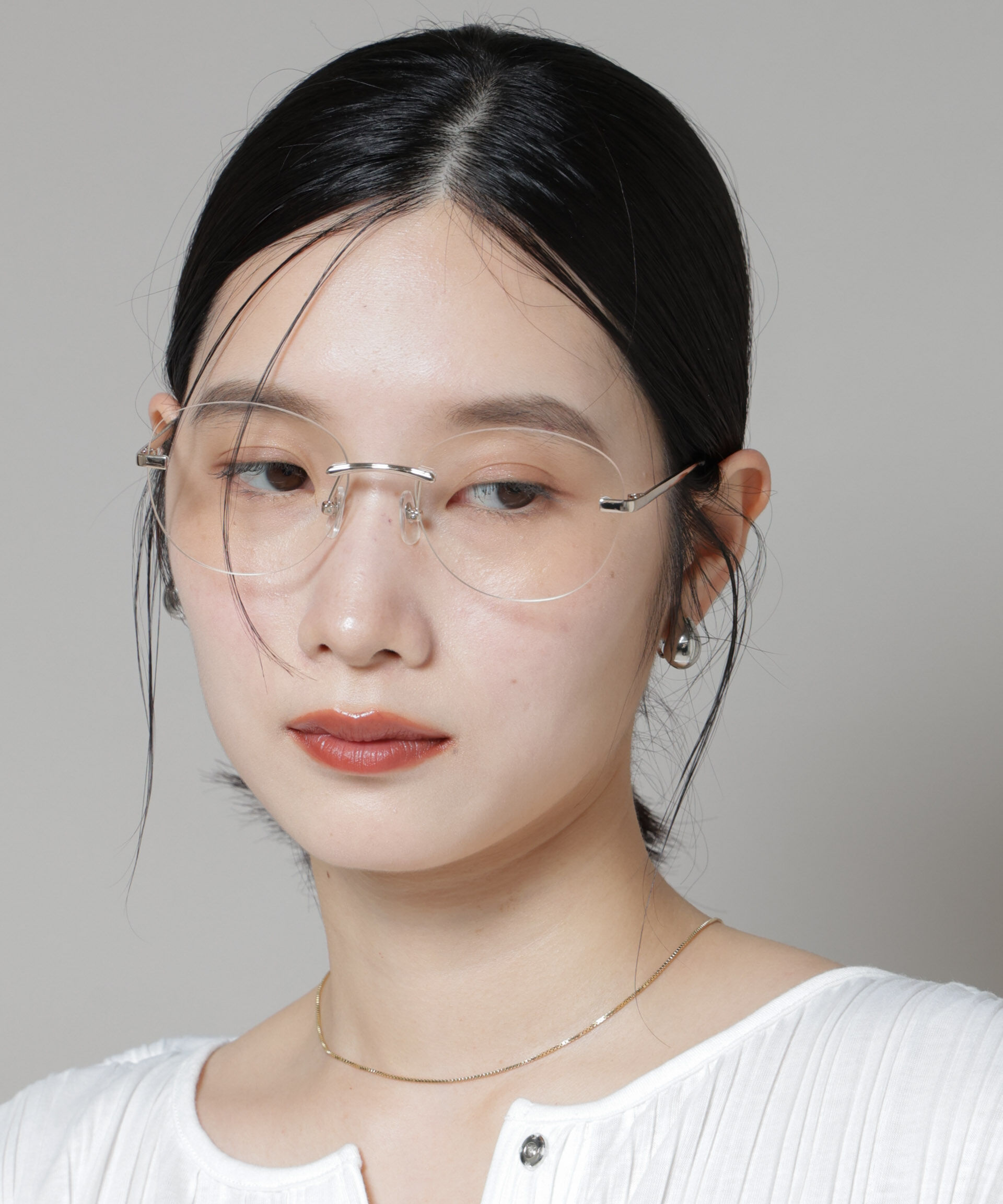 nano･universe「フレームレスメガネ」|メガネ|ゴールド