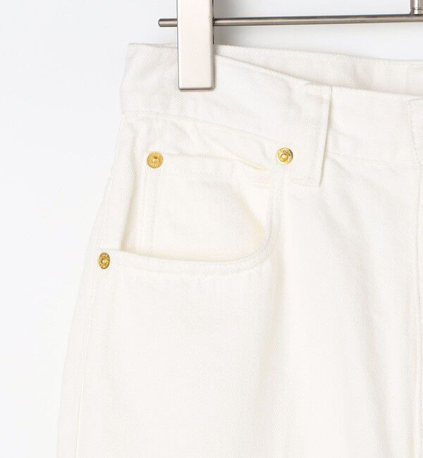 Rie Miller「【RM denim】スリットクロップドセンタープレスデニム」|デニム|