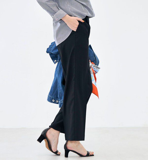 NOLLEY'S「ウォッシャブルハイスペック麻調愛されセミワイドパンツ」|その他|