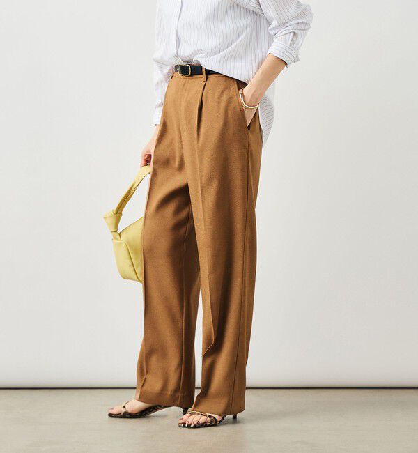 NOLLEY'S「ウォッシャブルハイスペック麻調愛されセミワイドパンツ」|その他|