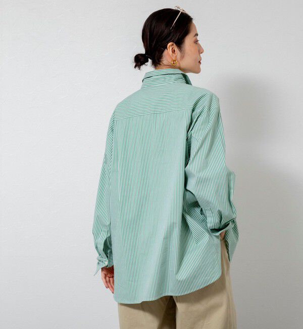MAQWEL「【MAQWEL/マクウェル】ウォッシャブルストライプシャツ」|シャツ・ブラウス|
