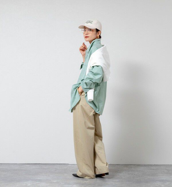 MAQWEL「【MAQWEL/マクウェル】ウォッシャブルストライプシャツ」|シャツ・ブラウス|