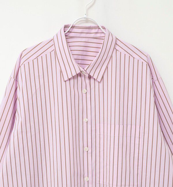 MAQWEL「【MAQWEL/マクウェル】ウォッシャブルストライプシャツ」|シャツ・ブラウス|
