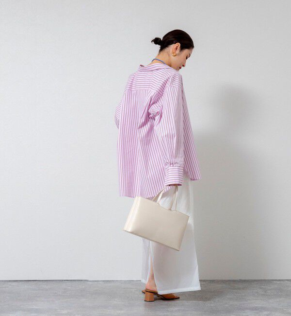 MAQWEL「【MAQWEL/マクウェル】ウォッシャブルストライプシャツ」|シャツ・ブラウス|