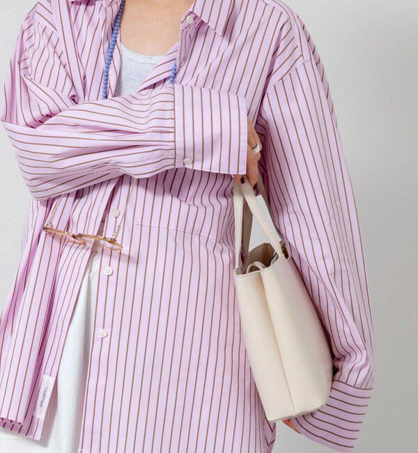 MAQWEL「【MAQWEL/マクウェル】ウォッシャブルストライプシャツ」|シャツ・ブラウス|