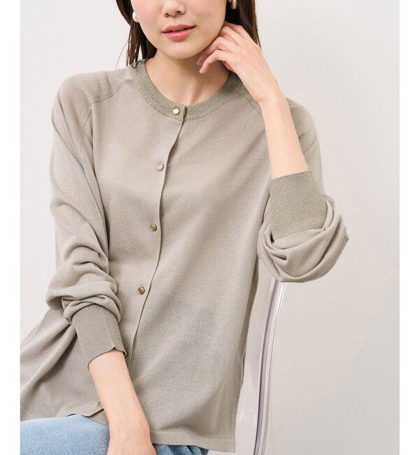 Rope&rsquo;Picnic「【emur/エミュール】インターシャバックロゴカーディガン」|カーディガン|