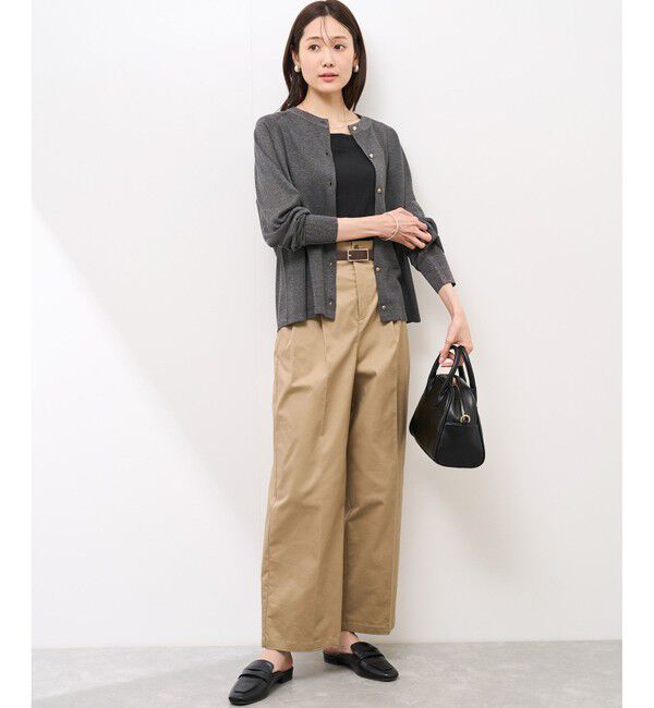 Rope&rsquo;Picnic「【emur/エミュール】インターシャバックロゴカーディガン」|カーディガン|