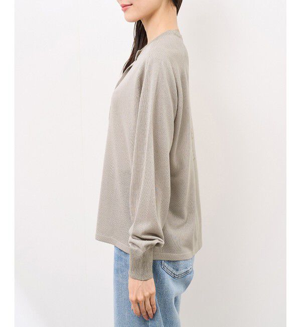 Rope&rsquo;Picnic「【emur/エミュール】インターシャバックロゴカーディガン」|カーディガン|