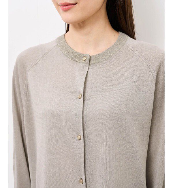 Rope&rsquo;Picnic「【emur/エミュール】インターシャバックロゴカーディガン」|カーディガン|