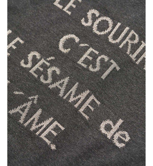 Rope&rsquo;Picnic「【emur/エミュール】インターシャバックロゴカーディガン」|カーディガン|