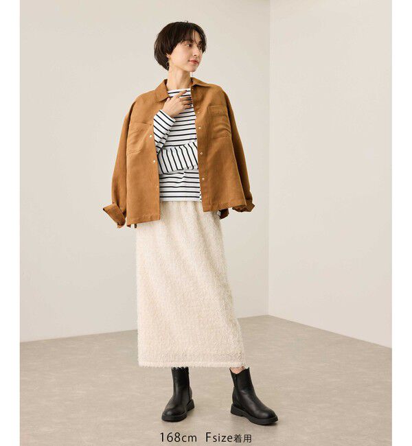 Rope&rsquo;Picnic「ボックスシルエットボーダーカットソー」|Tシャツ・カットソー|