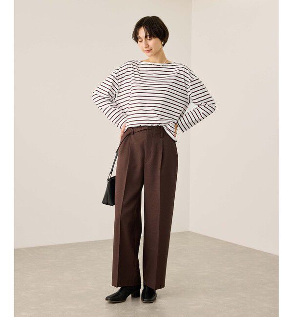 Rope&rsquo;Picnic「ボックスシルエットボーダーカットソー」|Tシャツ・カットソー|