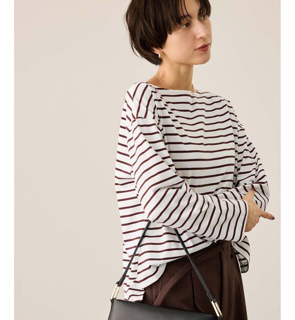 Rope&rsquo;Picnic「ボックスシルエットボーダーカットソー」|Tシャツ・カットソー|