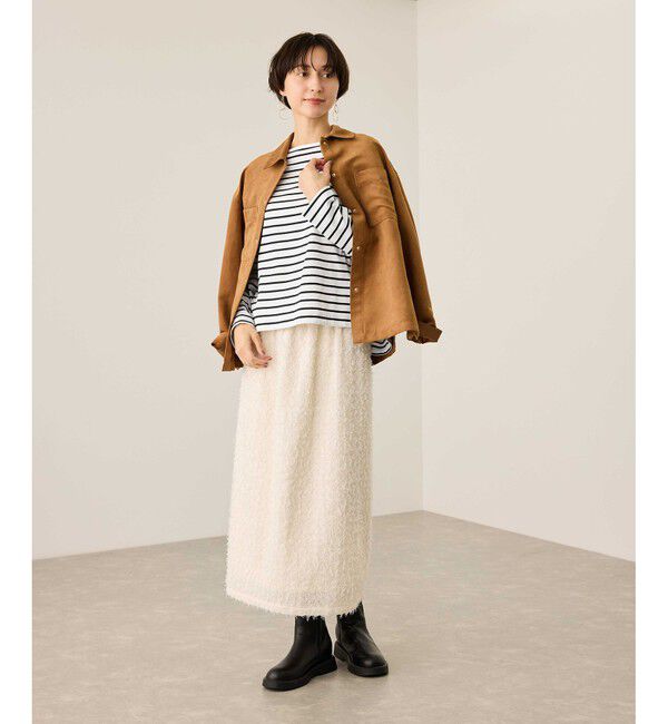 Rope&rsquo;Picnic「ボックスシルエットボーダーカットソー」|Tシャツ・カットソー|