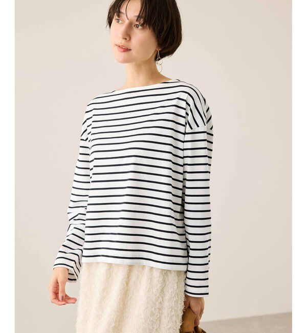 Rope&rsquo;Picnic「ボックスシルエットボーダーカットソー」|Tシャツ・カットソー|