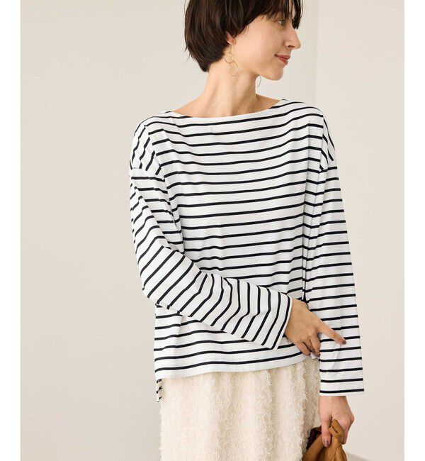 Rope&rsquo;Picnic「ボックスシルエットボーダーカットソー」|Tシャツ・カットソー|