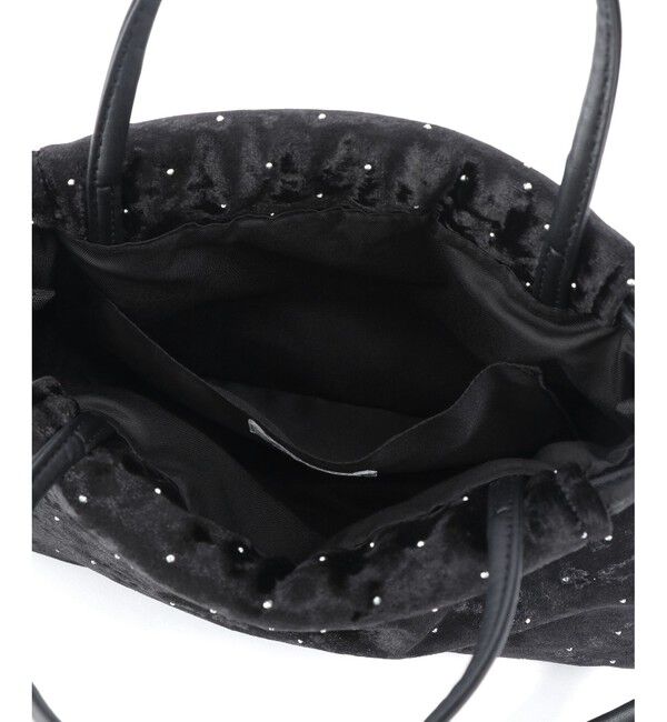 ROPE PICNIC PASSAGE「2WAYハンドル シャイニーベロアパースバッグ」|ハンドバッグ|