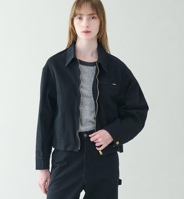  「SCYE BASICS | 〈別注〉 ストレッチコットンダック ショートジャケット WOMEN」|テーラードジャケット|