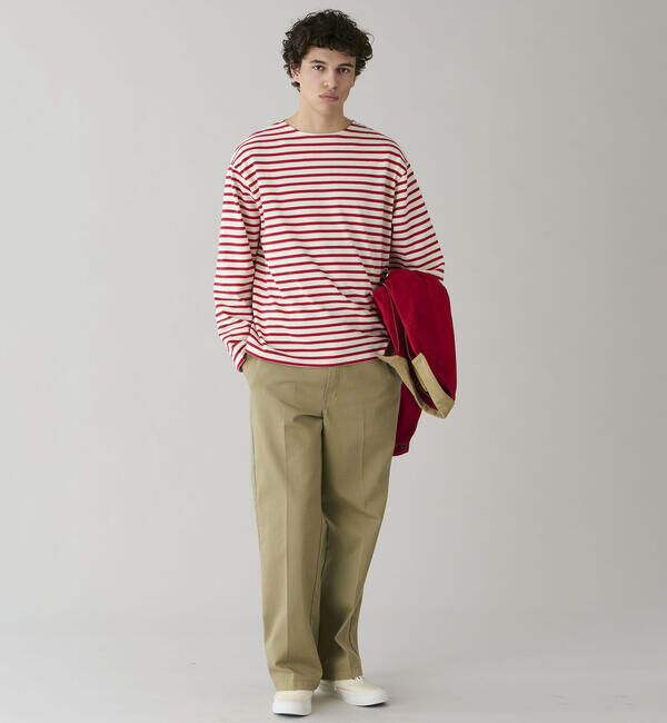 ORCIVAL「ORCIVAL | コットンロード クルーネック ワイドフレンチバスクTシャツ MEN」|Tシャツ・カットソー|