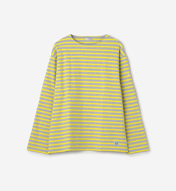 ORCIVAL「ORCIVAL | コットンロード クルーネック ワイドフレンチバスクTシャツ MEN」|Tシャツ・カットソー|YELLOW系1