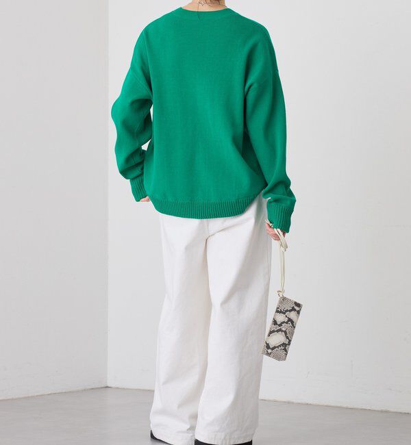  「【A・MONN(アモン)】Vネックニットプルオーバー」|ニット・セーター|