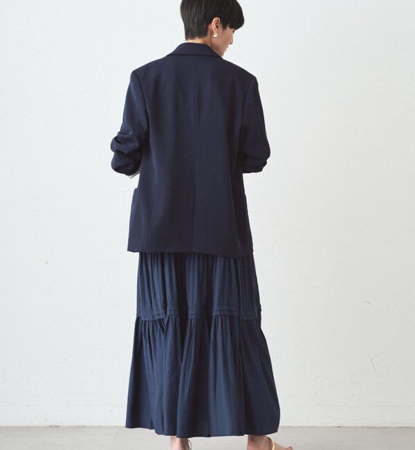  「サテンティアードキャミワンピース」|ワンピース|