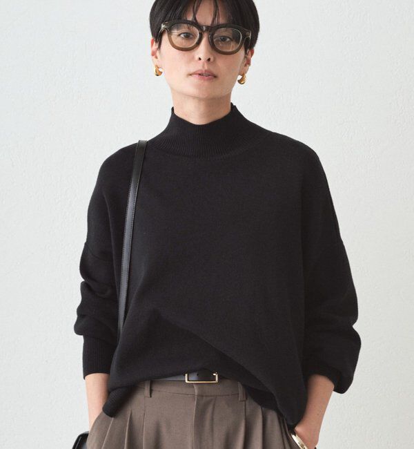  「総針ハイネックニット」|その他|ブラック