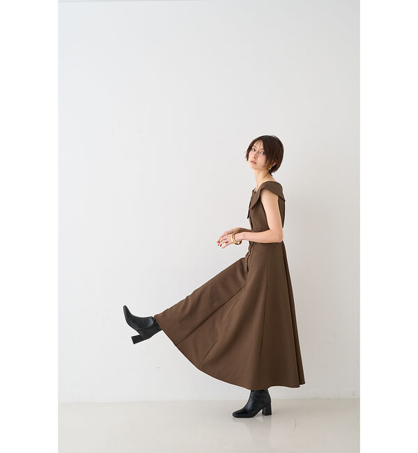 Rouge vif「【一部店舗限定】アシメショルダーワンピース」|ワンピース|