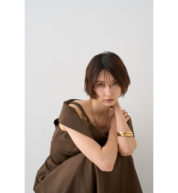 Rouge vif「【一部店舗限定】アシメショルダーワンピース」|ワンピース|