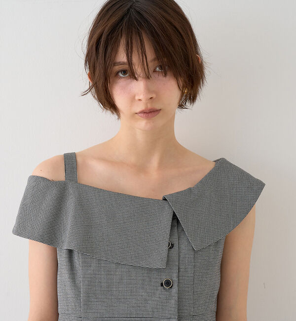 Rouge vif「【一部店舗限定】アシメショルダーワンピース」|ワンピース|