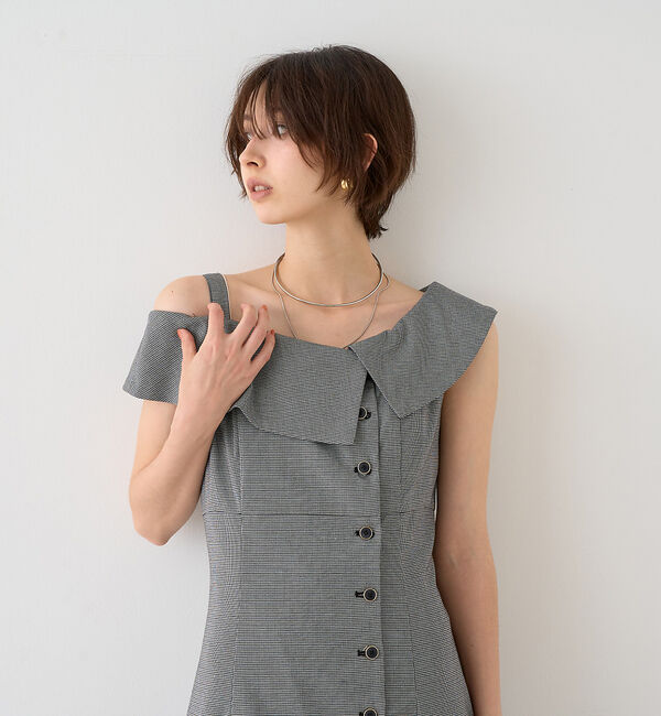 Rouge vif「【一部店舗限定】アシメショルダーワンピース」|ワンピース|