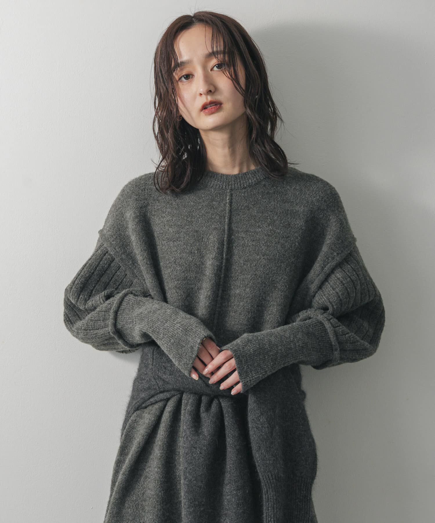 SENSE OF PLACE by URBAN RESEARCH「センターシームサムホールニットワンピース」|ワンピース|