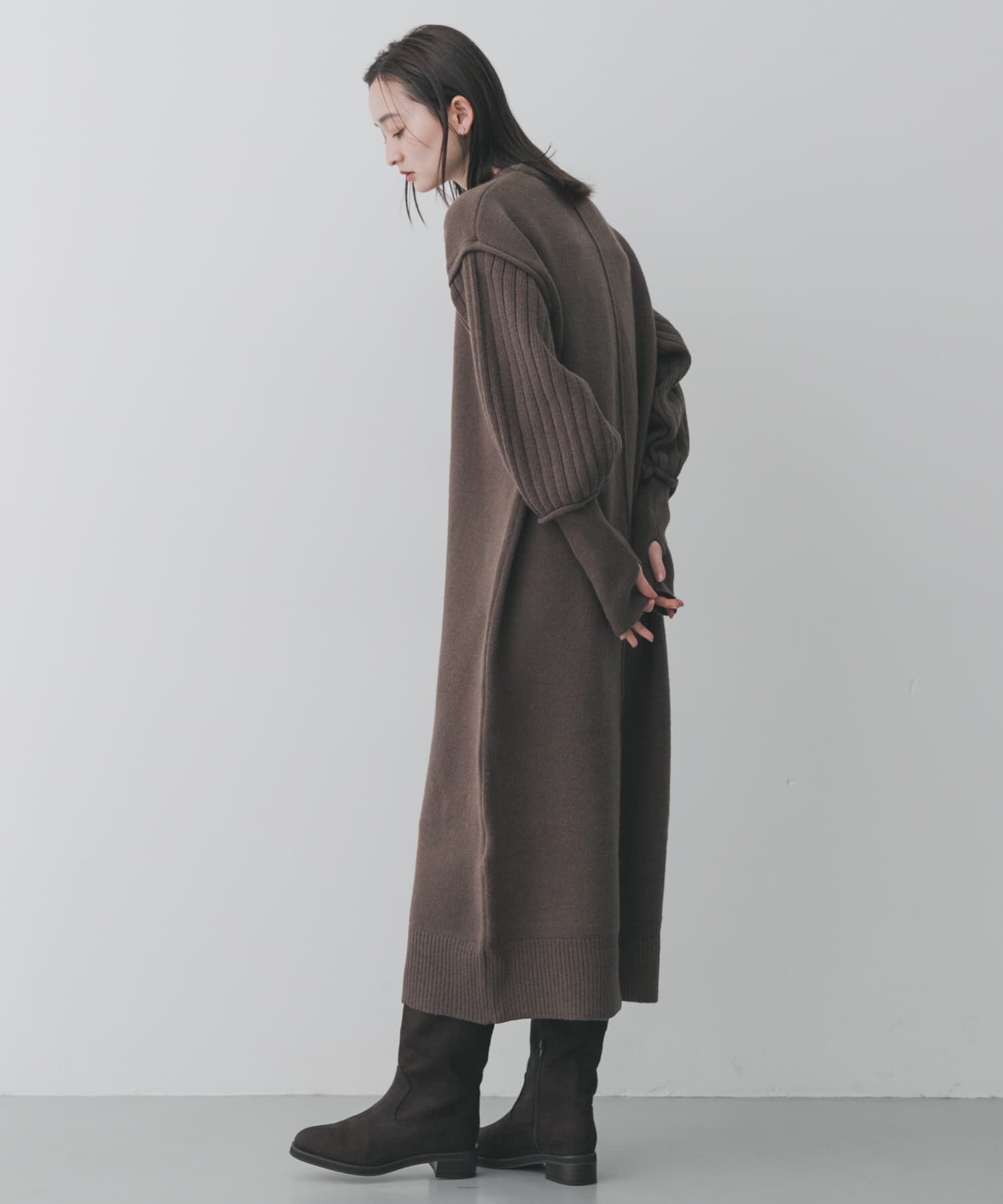 SENSE OF PLACE by URBAN RESEARCH「センターシームサムホールニットワンピース」|ワンピース|